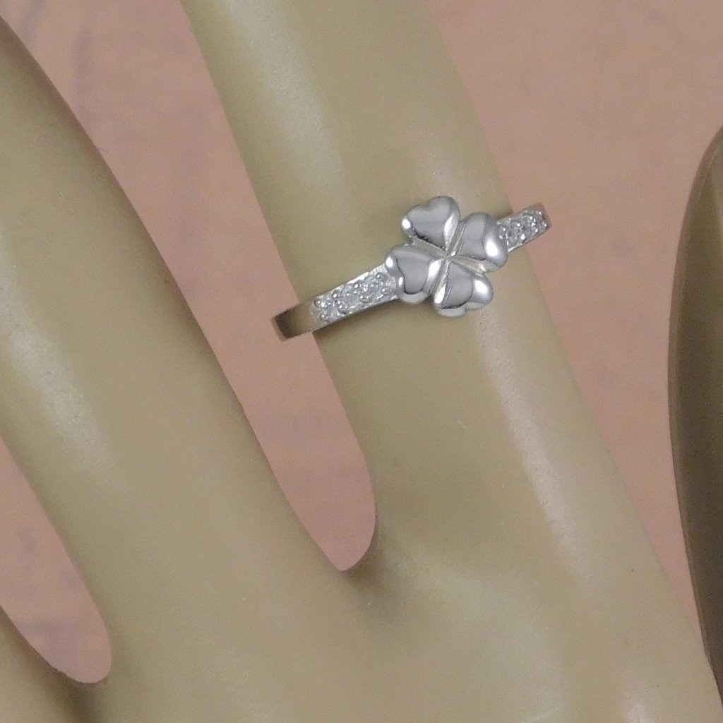 Sterling Silver Irish Lucky Clover Ring